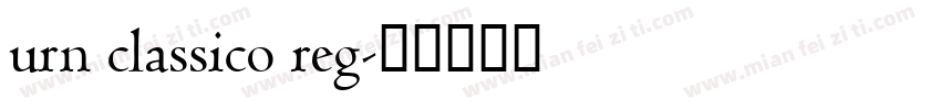 urn classico reg字体转换